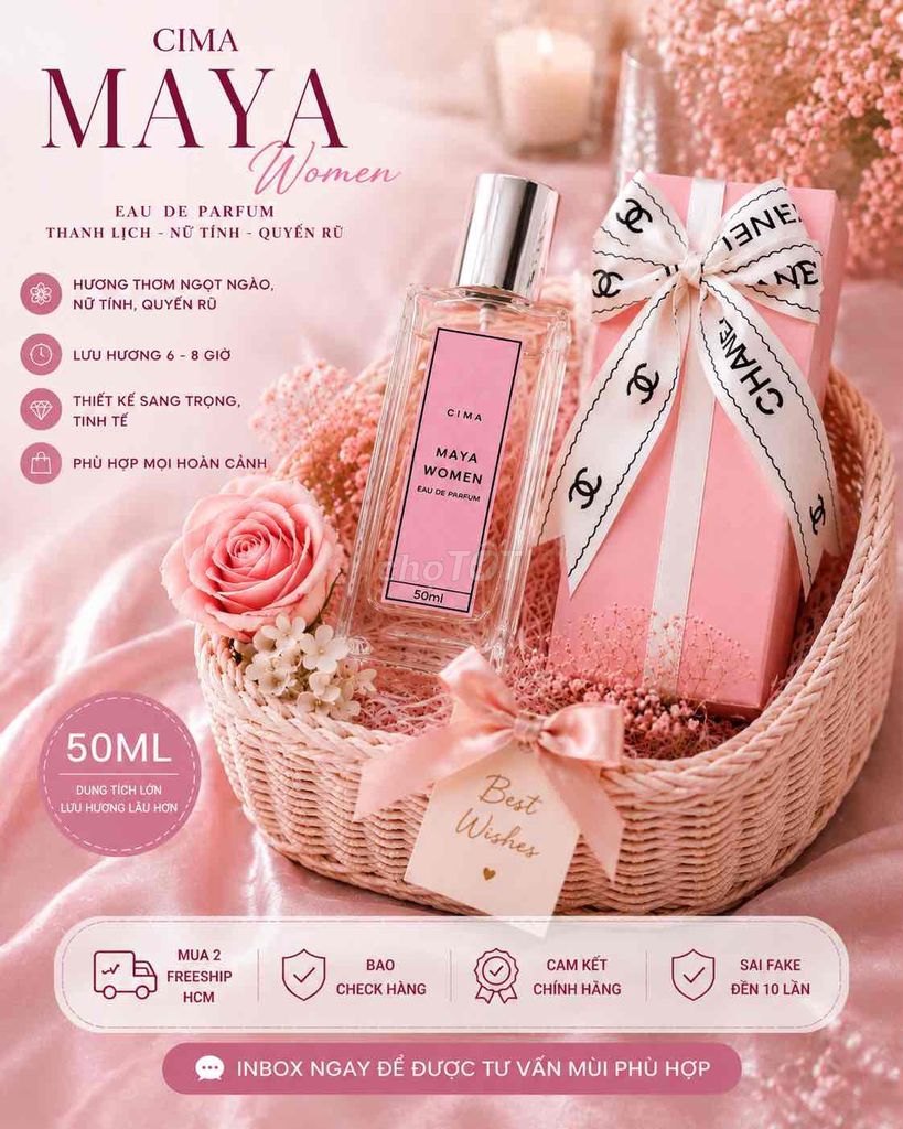 Nước hoa CIMA MAYA WOMEN Nữ 50ml. Mua bán Nước hoa tại Thành phố Thủ Đức Tp Hồ Chí Minh được đăng bởi Phùng Thanh Nam hình 1