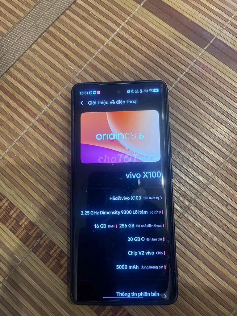 Vivo X100 256GB Cam. Mua bán Điện thoại tại Quận Thanh Xuân Hà Nội được đăng bởi hoàng hình 1