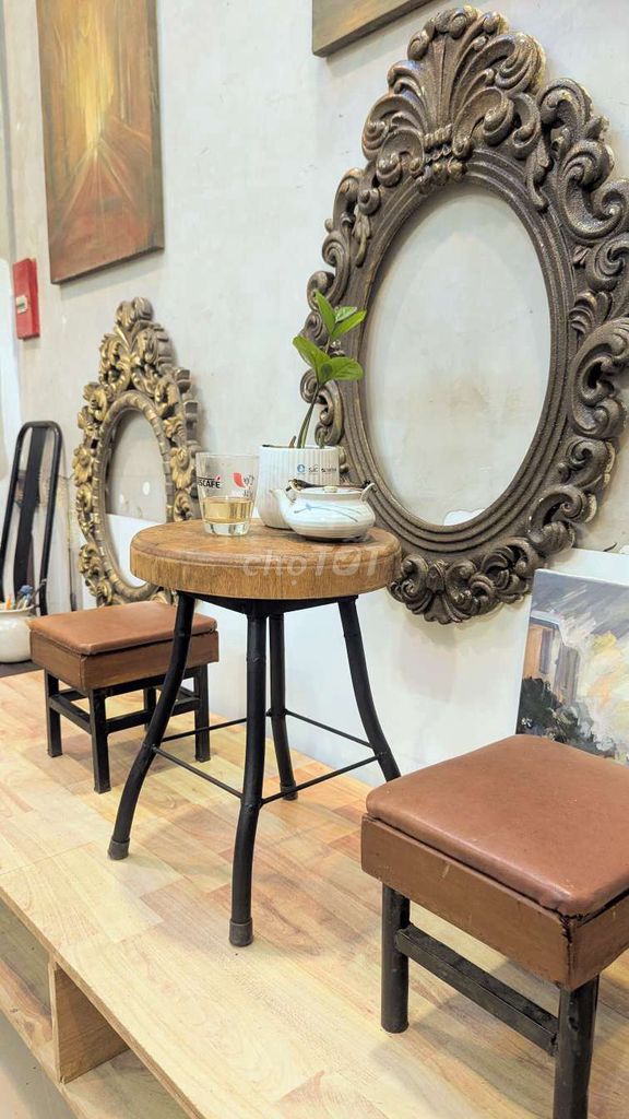 Bàn cafe Gỗ Sắt Nâu Đen 45cm. Mua bán Bàn ghế tại Quận 7 Tp Hồ Chí Minh được đăng bởi Nam An Art Gallery hình 1