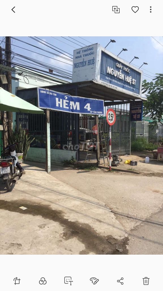 Bán đất hẻm 4, Đại Tâm, gần cty Khánh Sủng, dt 15×37