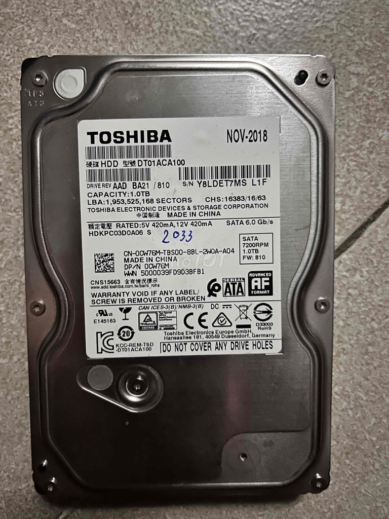ổ cứng rời hdd 1TB, 500GB. Mua bán Linh kiện (RAM, Card...) tại Quận Ba Đình Hà Nội được đăng bởi Quan Manh hình 3