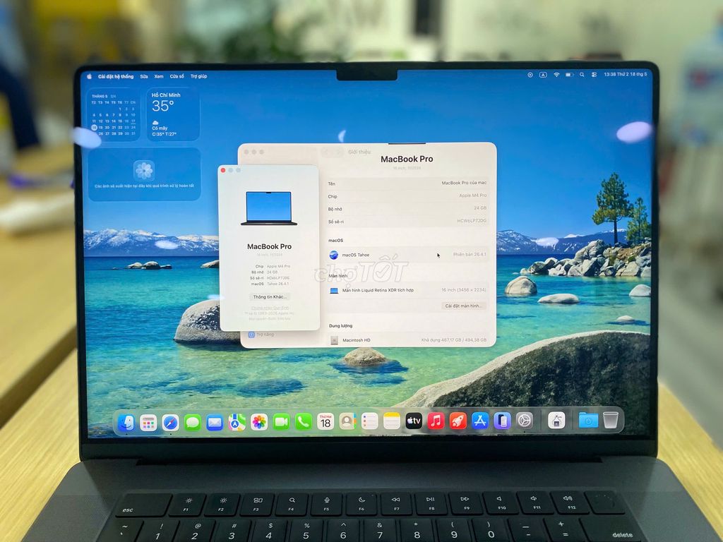Macbook Pro 16inch M4 Pro Ram 24Gb SSD 512Gb. Mua bán Laptop tại Quận 10 Tp Hồ Chí Minh được đăng bởi Lapvn hình 1