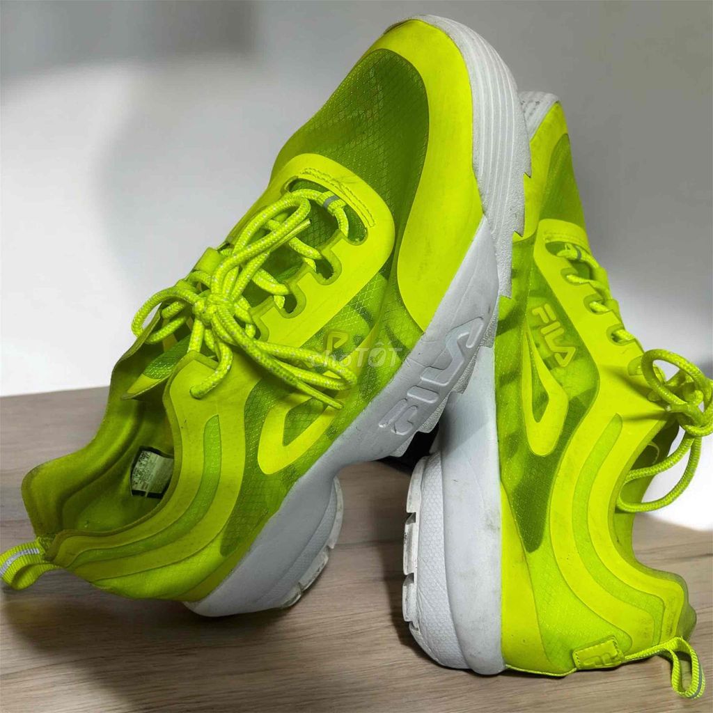 Giày thể thao Fila Disruptor Run Neon Lime. Mua bán Giày dép tại Quận 6 Tp Hồ Chí Minh được đăng bởi Nguyễn Nhật hình 1
