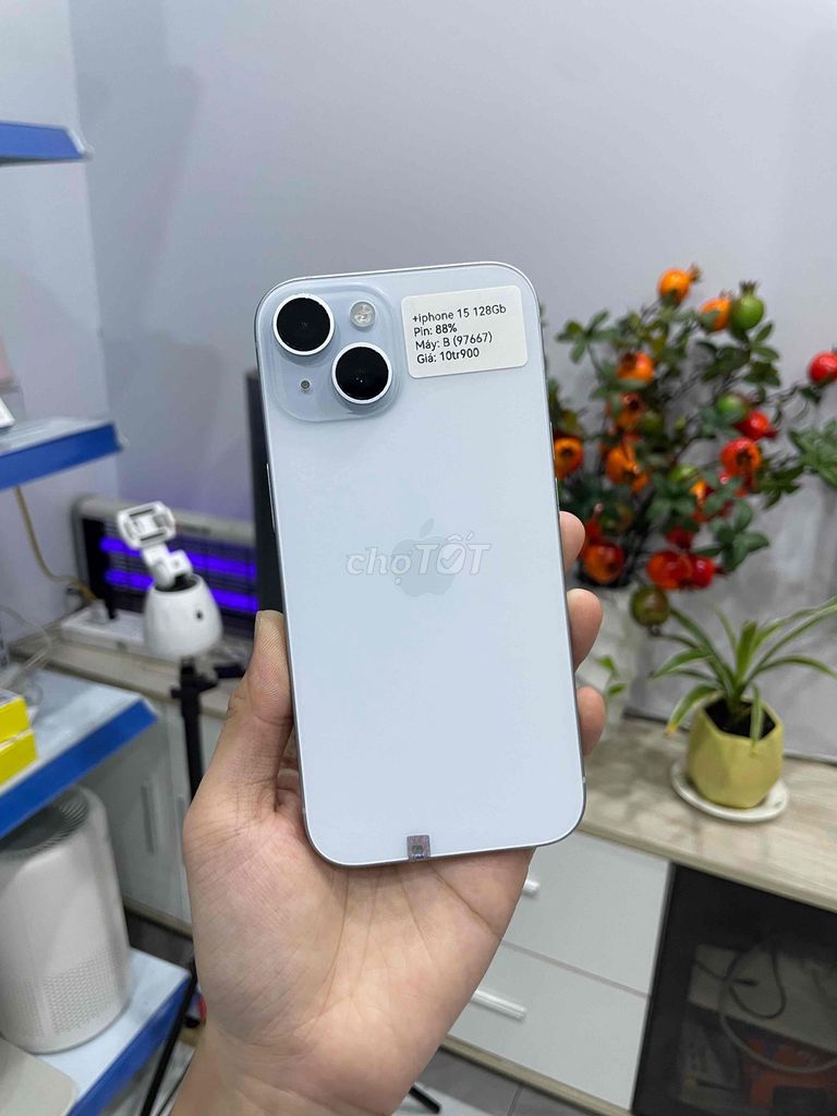 iPhone 15 128GB Xanh dương, Zin full. Mua bán Điện thoại tại Huyện Hóc Môn Tp Hồ Chí Minh được đăng bởi Luân Hoài hình 1