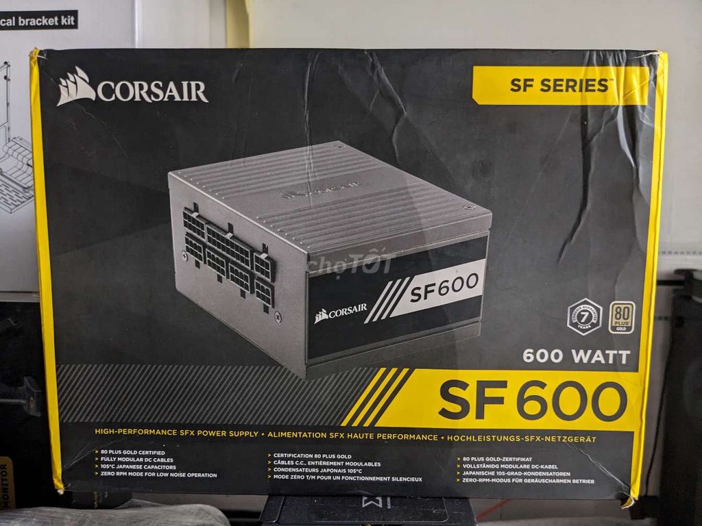 Nguồn SFX Corsair SF600 full box.