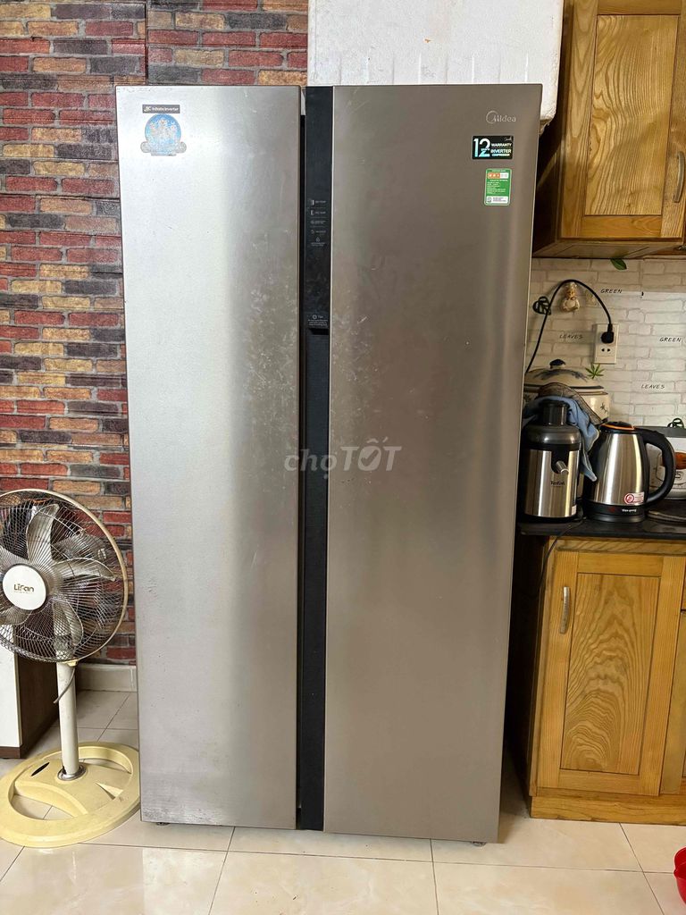 Tủ lạnh Midea 500L Bạc. Mua bán Tủ lạnh tại Quận 12 Tp Hồ Chí Minh được đăng bởi Trần Bảo Ngọc hình 1