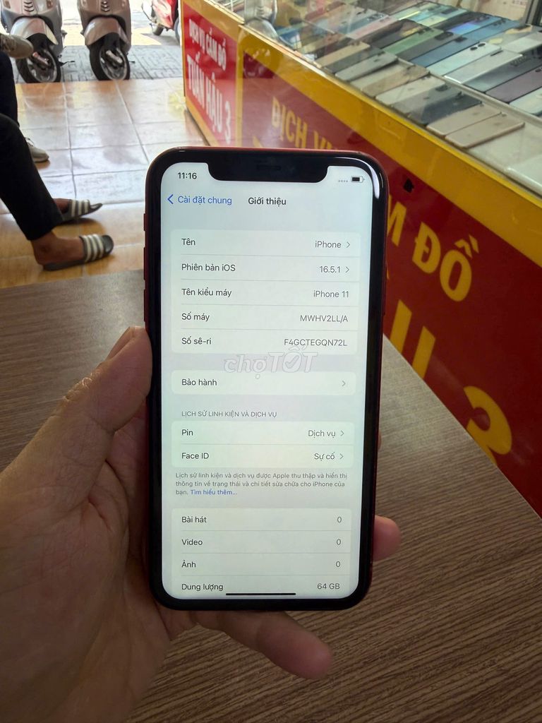 Apple iPhone 11 64GB Đỏ Đã sử dụng. Mua bán Điện thoại tại Quận 7 Tp Hồ Chí Minh được đăng bởi Quang Vũ hình 1
