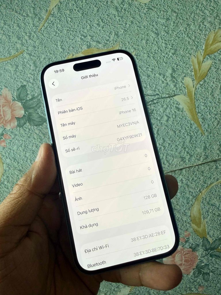 Apple iPhone 16 128GB Xanh Quốc tế Việt Nam. Mua bán Điện thoại tại Thành phố Dĩ An Bình Dương được đăng bởi nguyễn phương hình 1