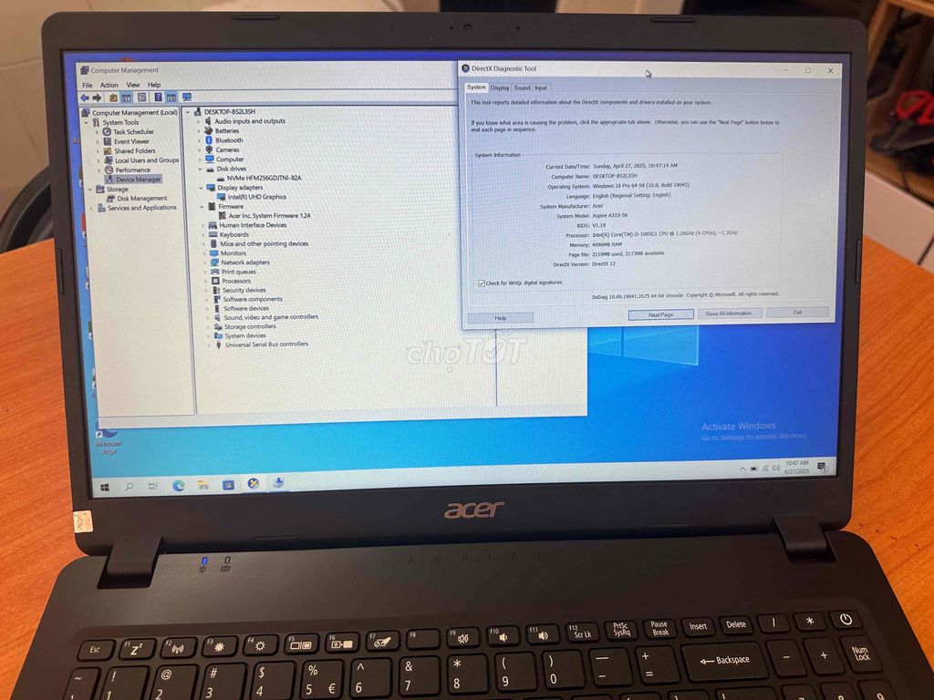 acer a315 i3 -1005g1 zin keng 98%. Mua bán Laptop tại Quận Gò Vấp Tp Hồ Chí Minh được đăng bởi Duy Anh hình 1