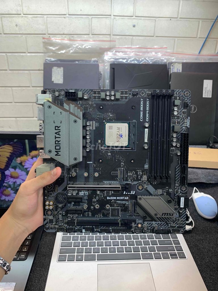 Mainboard MSI B450M Mortar Hàng Đẹp. Mua bán Linh kiện (RAM, Card...) tại Quận Phú Nhuận Tp Hồ Chí Minh được đăng bởi tiến tài 770 nguyễn kiệm p4 quận phú nhuận hình 1