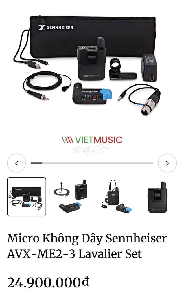 Micro không dây Sennheiser. Mua bán Tivi, Âm thanh tại Quận Bình Thạnh Tp Hồ Chí Minh được đăng bởi Hiếu hình 1