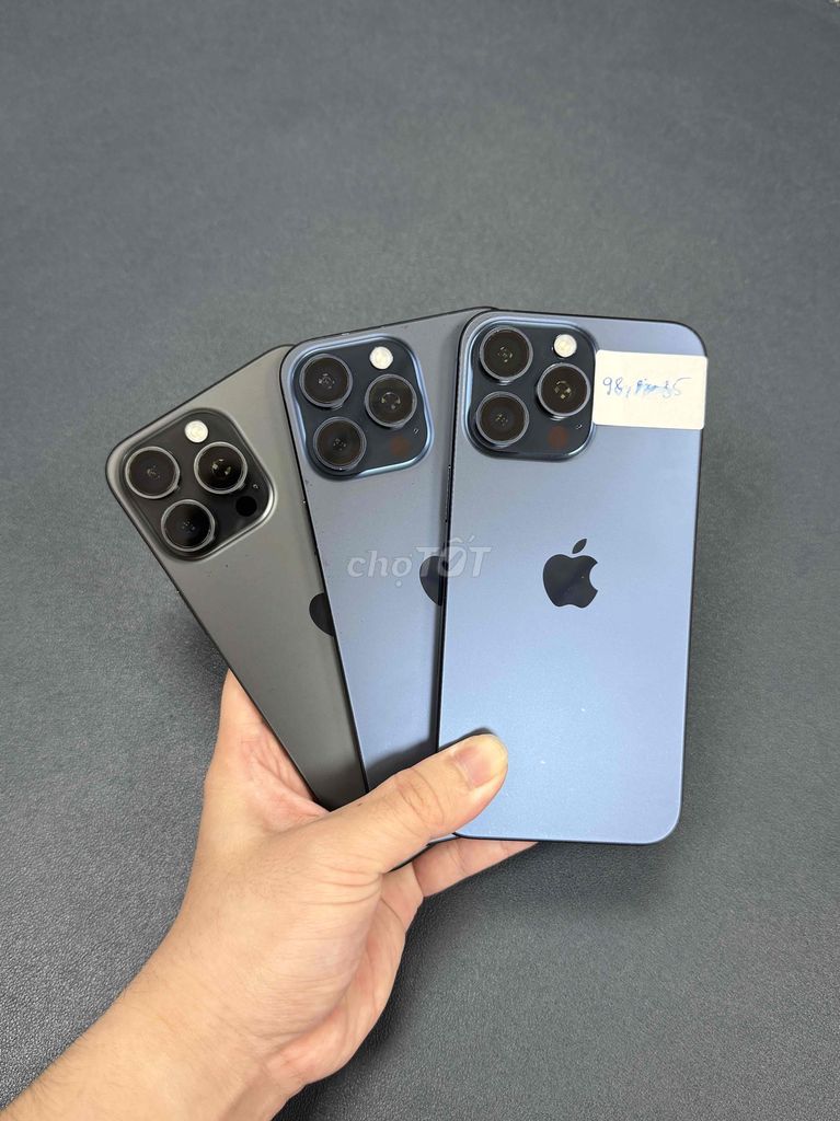 15 Pro Max 256GB Black Blue Lock. Mua bán Điện thoại tại Quận Bình Thạnh Tp Hồ Chí Minh được đăng bởi Bảo Long hình 1