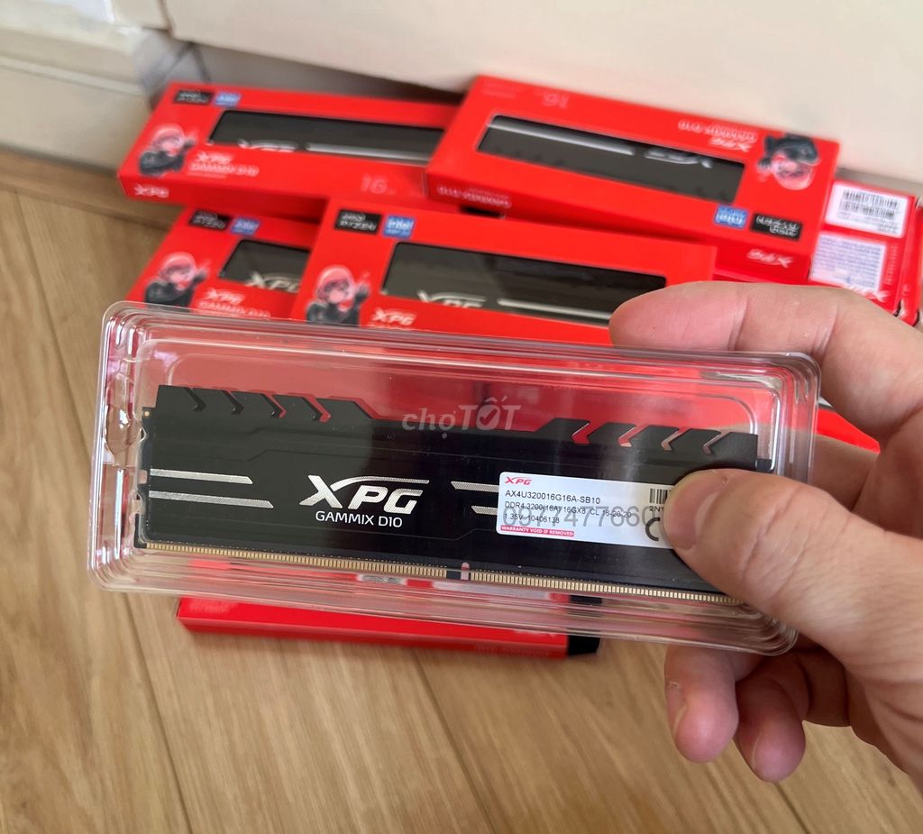 ram pc xpg gammix d10 dr4 16gb bh 2028 new 100%. Mua bán Linh kiện (RAM, Card...) tại Quận Phú Nhuận Tp Hồ Chí Minh được đăng bởi Tran Dinh Nam hình 3
