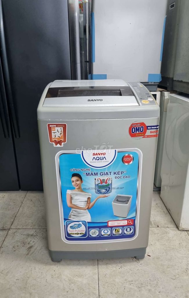 Thanh lý máy giặt Sanyo 8,5 kg chạy êm ru