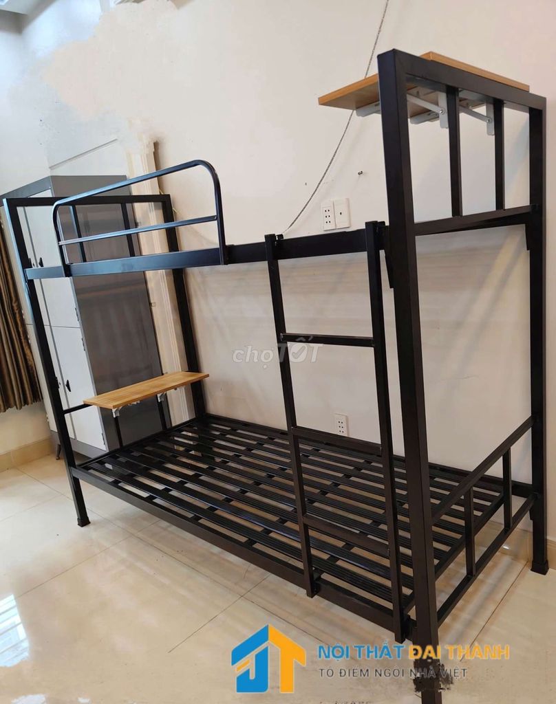 Giường 2 tầng 1M2X2M hộp 30x60 CÓBÀN HỌC giá rẻHCM. Mua bán Giường, chăn ga gối nệm tại Quận Tân Phú Tp Hồ Chí Minh được đăng bởi NỘI THẤT ĐẠI THÀNH hình 1