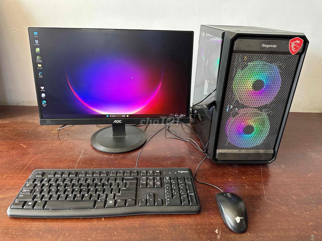 PC i5 9400F.Ram 16/256Gb.AMD RX 5600XT. Màn 21.5in