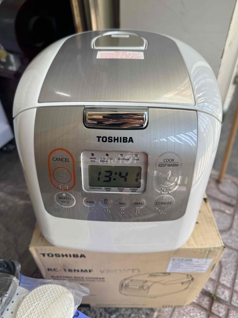 Nồi cơm điện Toshiba RC-18NMFVN(WT) 1.8 lít Trắng. Mua bán Bếp, lò, đồ điện nhà bếp tại Thành phố Biên Hòa Đồng Nai được đăng bởi Hòa Quốc  hình 1