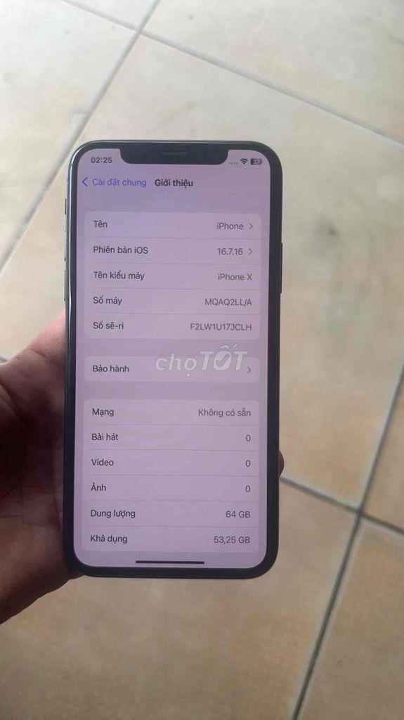 Apple iPhone X 64GB Đen Zin đẹp. Mua bán Điện thoại tại Quận Bình Tân Tp Hồ Chí Minh được đăng bởi Bé Chip hình 1
