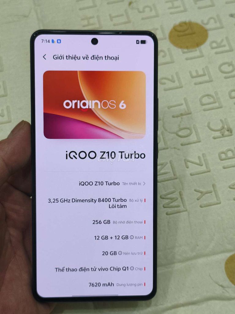iQOO Z10 Turbo 12GB/256GB Đen. Mua bán Điện thoại tại Quận Hoàng Mai Hà Nội được đăng bởi Nguyennoi hình 1