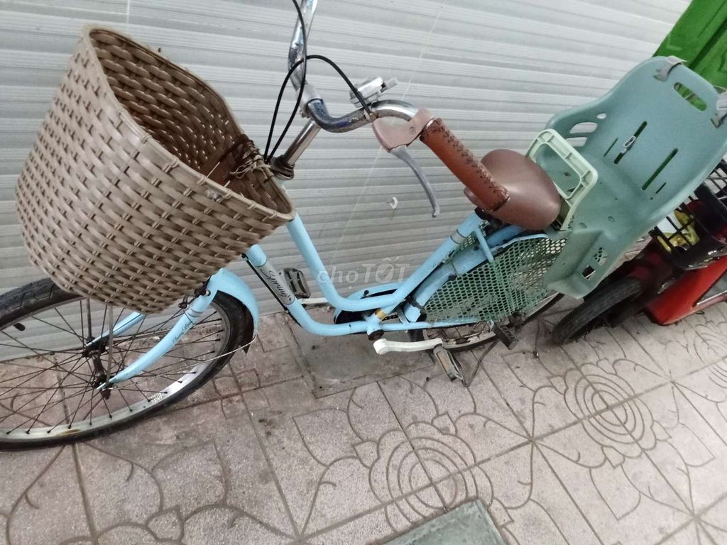 Xe đạp kim loại màu Xanh nhạt. Mua bán Xe đạp tại Huyện Giồng Trôm Bến Tre được đăng bởi Miền Tây hình 1