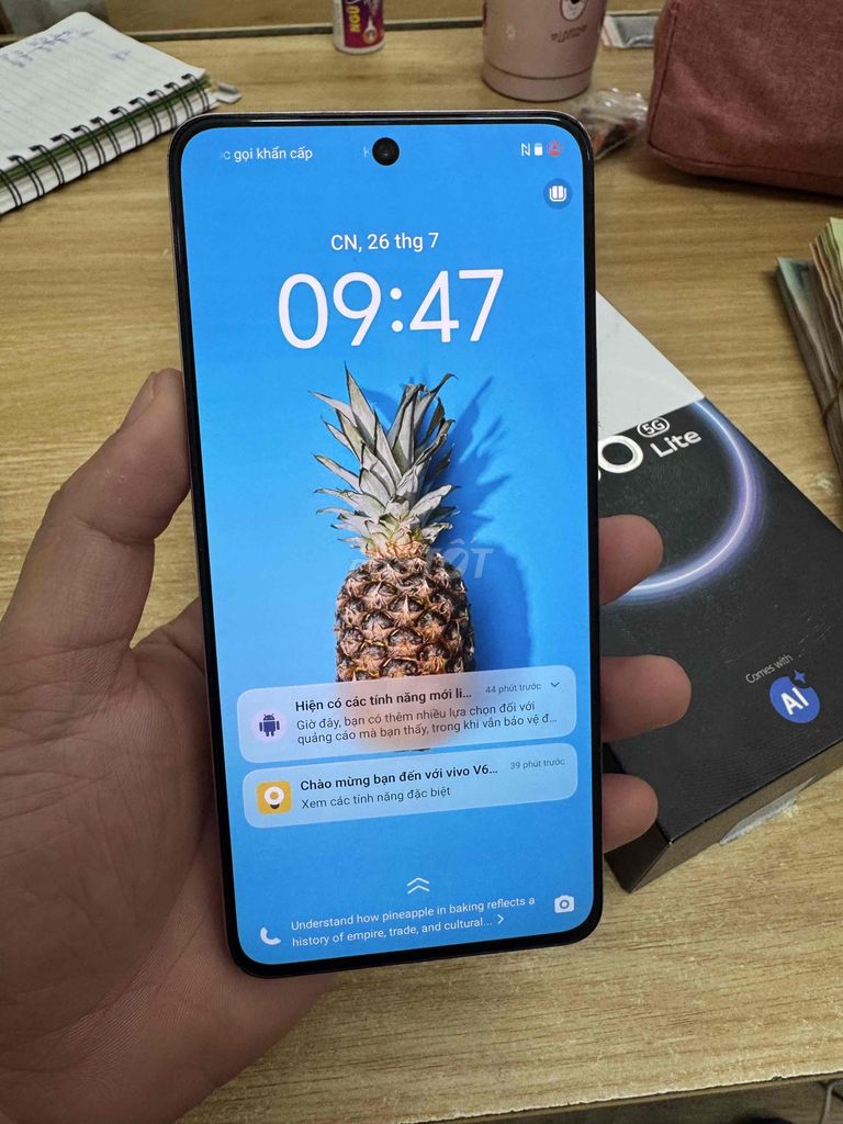 Vivo V60 Lite 5G 256GB Hôngfullbox. Mua bán Điện thoại tại Quận Đống Đa Hà Nội được đăng bởi Lê Khuyến hình 1