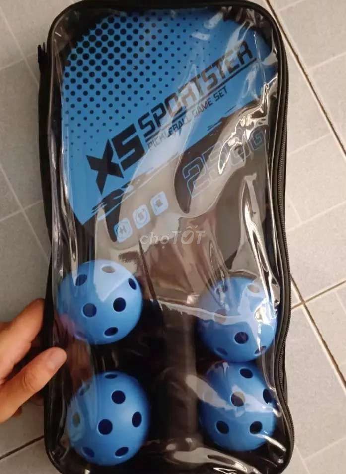 Cặp vợt pickleball kèm 4 bóng tặng túi đựng