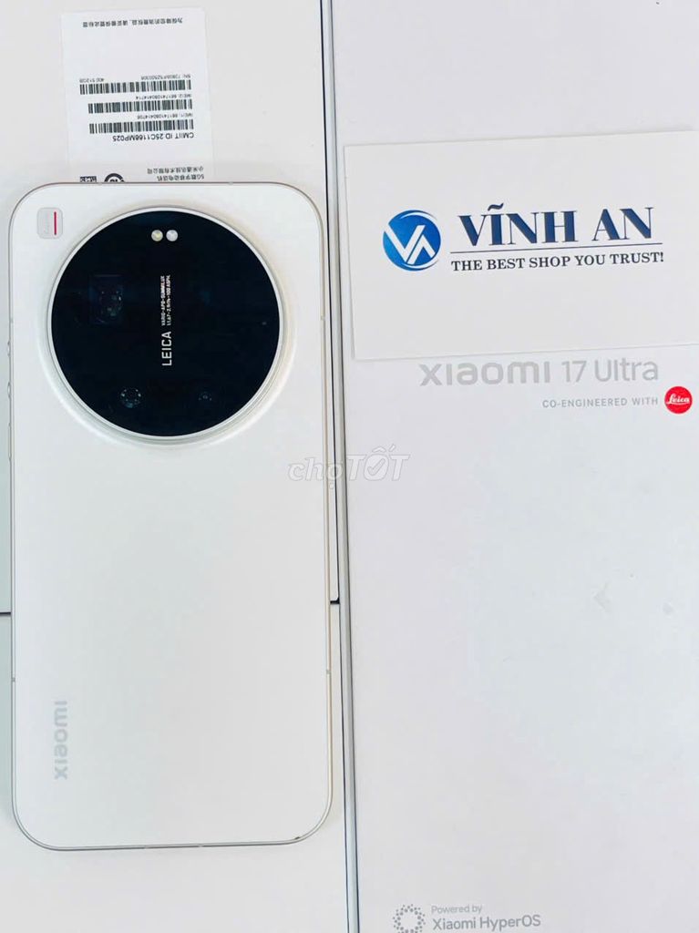 Điện thoại Xiaomi 17 Ultra Likenew 99% Fullbox. Mua bán Điện thoại tại Thành phố Thủ Đức Tp Hồ Chí Minh được đăng bởi Vĩnh An Mobile Thủ Đức hình 1