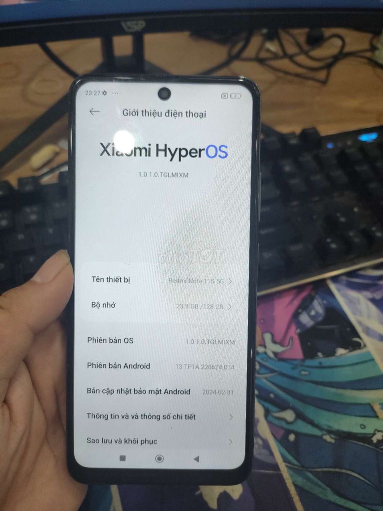 Xiaomi Redmi Note 11S 5G 128GB Đen. Mua bán Điện thoại tại Quận Nam Từ Liêm Hà Nội được đăng bởi nguyễn phương hình 1