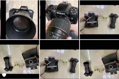 Nikon F601 luôn nòng Polaroid camera ko rõ tình tr