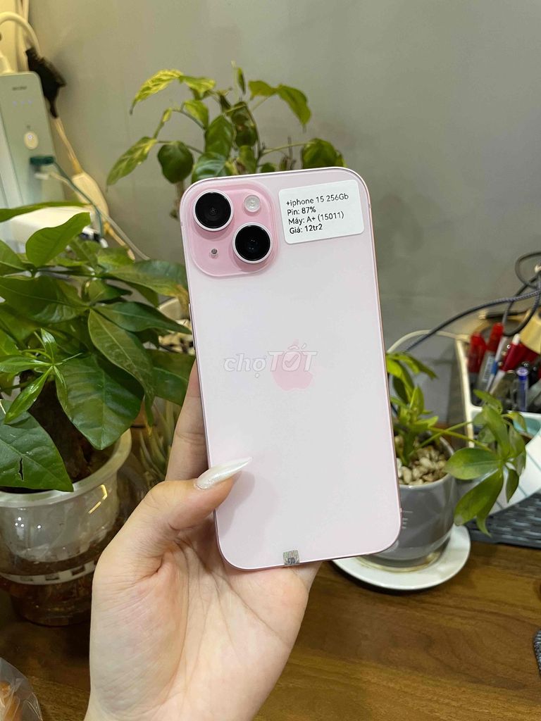 iPhone 15 256GB Hồng, Zin đẹp keng 99%. Mua bán Điện thoại tại Huyện Hóc Môn Tp Hồ Chí Minh được đăng bởi Luân Hoài hình 1