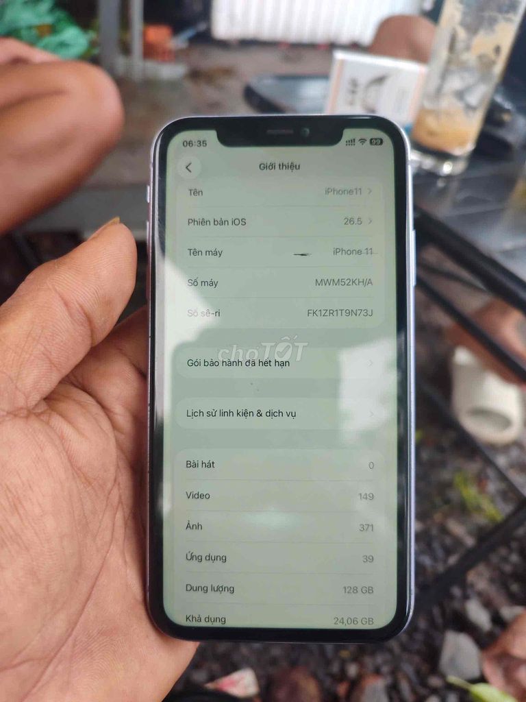 iPhone 11 128GB Trắng tím màu khoai môn. Mua bán Điện thoại tại Huyện Củ Chi Tp Hồ Chí Minh được đăng bởi vinh hình 1