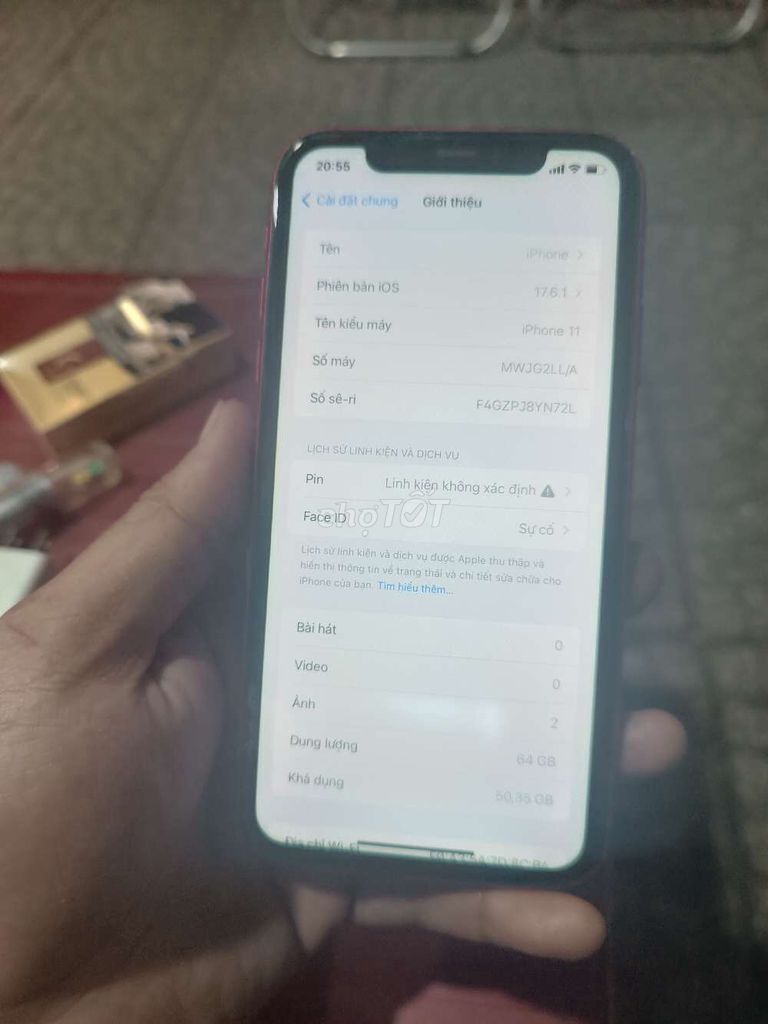 iPhone 11 64GB Đỏ. Mua bán Điện thoại tại Quận Bình Tân Tp Hồ Chí Minh được đăng bởi Khang Nguyen hình 1
