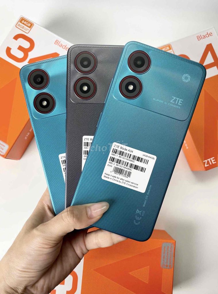 Điện Thoại Zte Blade A34 Fullbox Mới 4G/64G CHãng. Mua bán Điện thoại tại Quận Bình Thạnh Tp Hồ Chí Minh được đăng bởi TMOBILE GIÁ TỐT NHẤT hình 1
