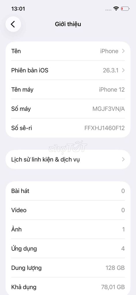 Apple iPhone 12 128GB VN/A Đã dùng. Mua bán Điện thoại tại Quận Hoàng Mai Hà Nội được đăng bởi mèo  hình 1