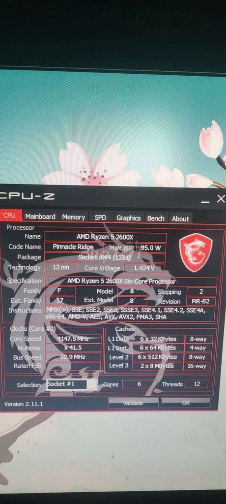 Combo main amd b450 cpu r5 2600x