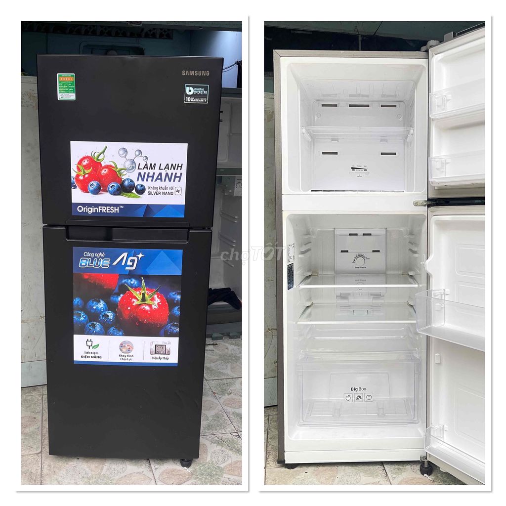 Tủ lạnh Samsung 220 lít Inverter Đen. Mua bán Tủ lạnh tại Quận Tân Bình Tp Hồ Chí Minh được đăng bởi Thành Phát hình 1