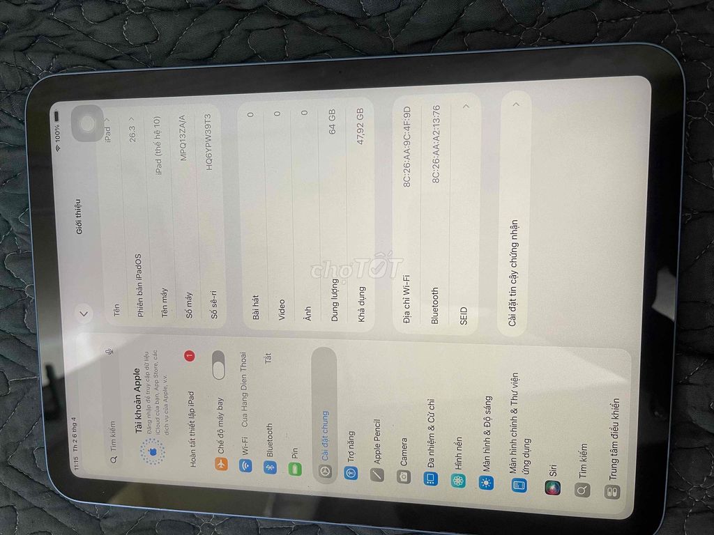 lên đời ipad cần pass lại ạ. Mua bán Máy tính bảng tại Quận Đống Đa Hà Nội được đăng bởi lan anh  hình 1