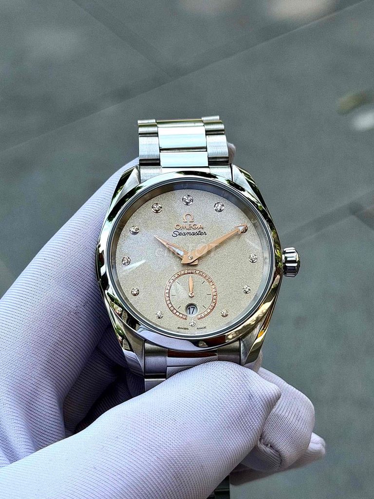 Omega Seamaster Aqua Terra Dial vân cát cọc kim. Mua bán Đồng hồ tại Quận Hoàng Mai Hà Nội được đăng bởi Anh Tuấn hình 1
