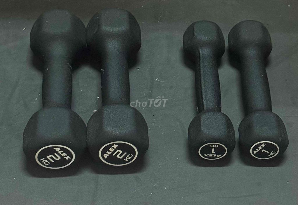 Tạ tay Alex gang Đen 1kg, 2kg. Mua bán Đồ thể thao, Dã ngoại tại Thành phố Nha Trang Khánh Hòa được đăng bởi Lavar Chan 72 hình 1