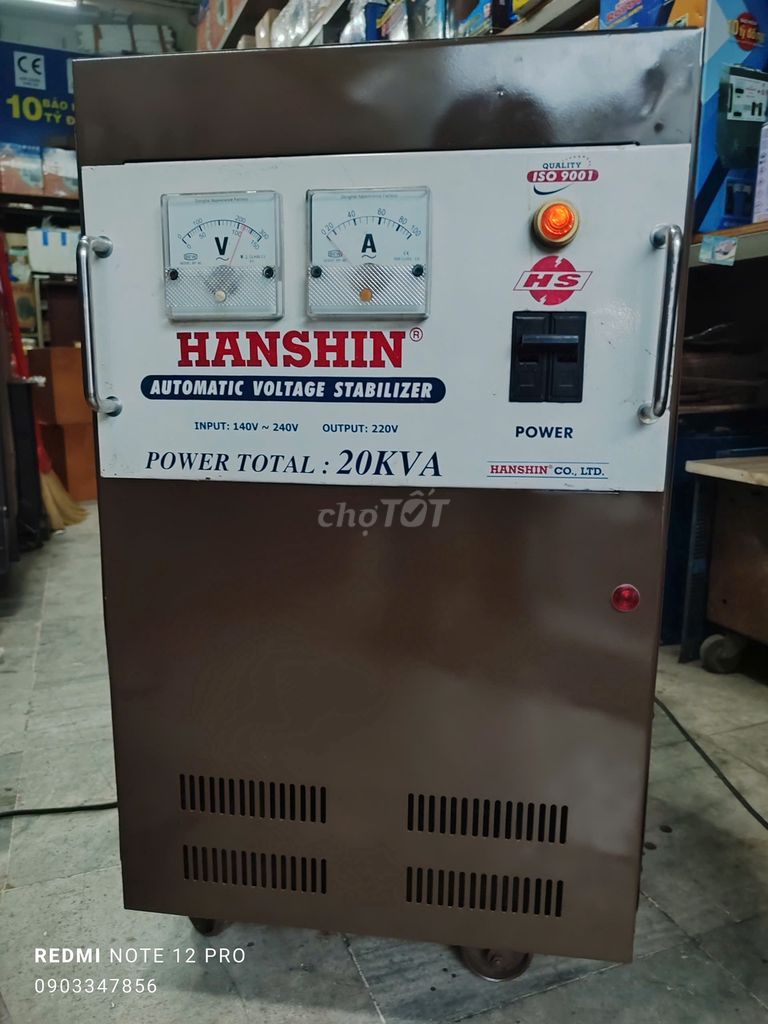 Ổn áp 1pha 20KVA Hanshin