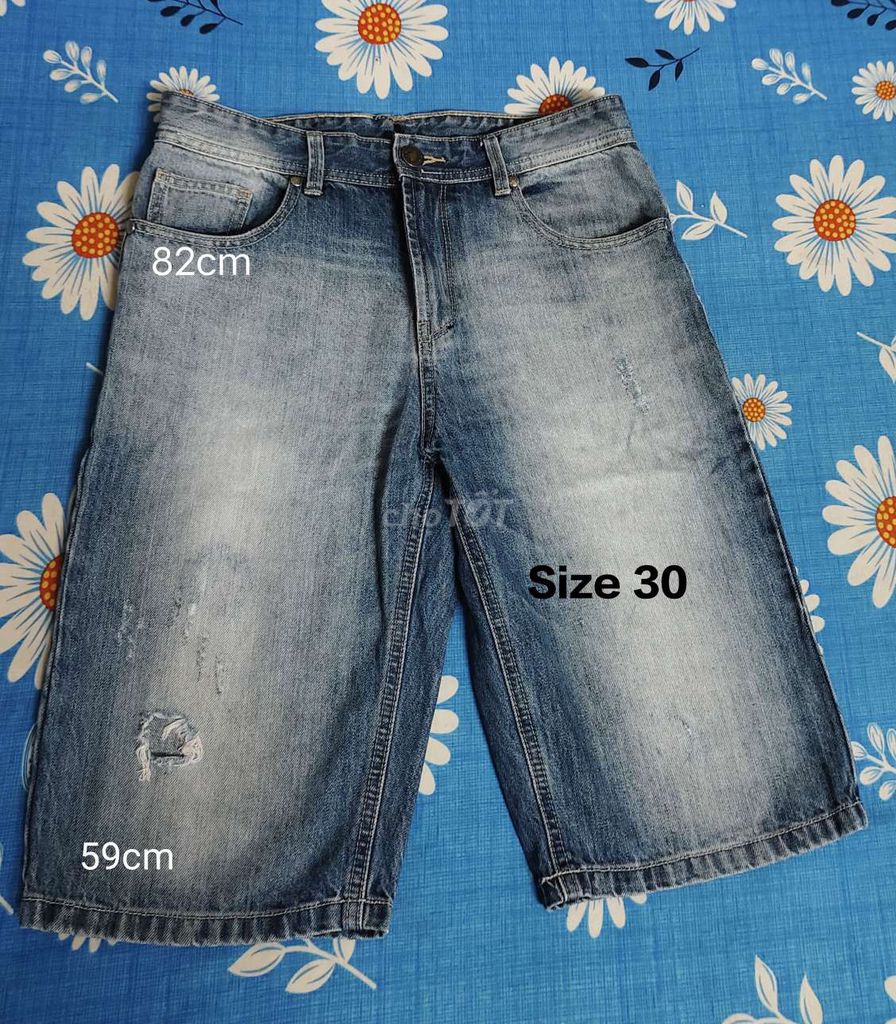 Quần short Ninomaxx Nam Denim size 30. Mua bán Quần áo tại Quận 8 Tp Hồ Chí Minh được đăng bởi Tùng Nguyên  hình 1
