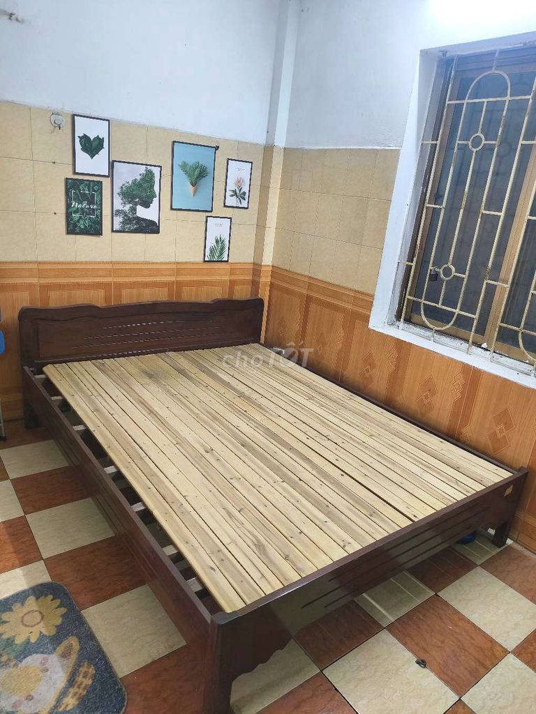 Bán Giường 1m6x2m gỗ Ghiến cứ trắc bền -650K. Mua bán Giường, chăn ga gối nệm tại Quận Bắc Từ Liêm Hà Nội được đăng bởi Nguyễn Văn Việt  hình 1