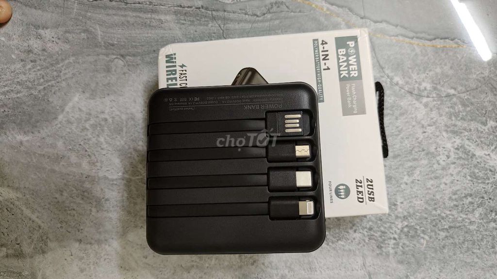 Sạc dự phòng 10000mAh Đen Sạc nhanh. Mua bán Phụ kiện (Màn hình, Chuột...) tại Huyện Thuỷ Nguyên Hải Phòng được đăng bởi Tháimyland hình 1