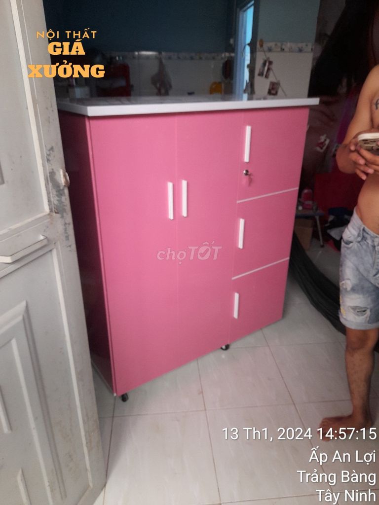 Tủ nhựa 2 cánh - mẫu 3 ngăn ạ --- tủ nhựa ạ ---. Mua bán Tủ, kệ gia đình tại Quận Bình Thạnh Tp Hồ Chí Minh được đăng bởi Nội Thất Giá Xưởng  hình 1
