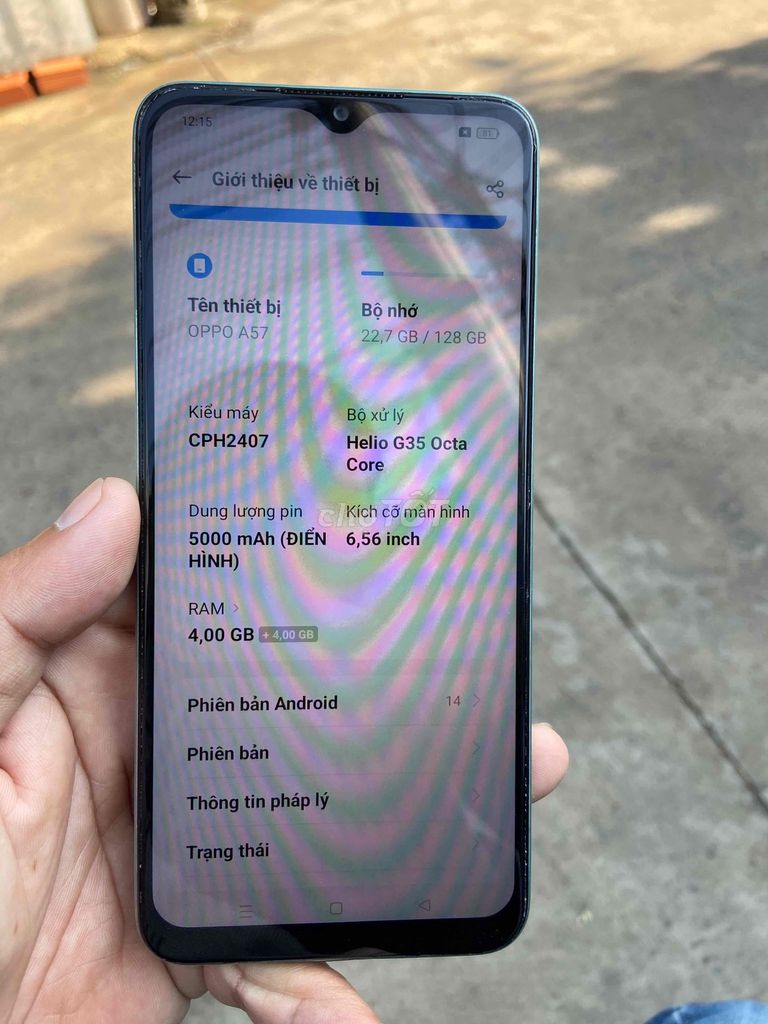Oppo A57 4GB/128GB Xanh. Mua bán Điện thoại tại Huyện Bến Lức Long An được đăng bởi Hậu Nguyễn hình 1