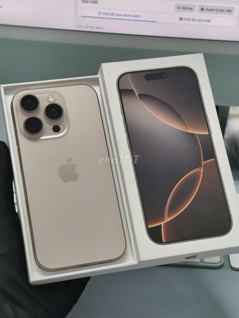 iPhone 16 Pro 256GB Vàng VN Fullbox Pin 93%. Mua bán Điện thoại tại Quận Cầu Giấy Hà Nội được đăng bởi Nguyễn Văn Cường hình 1