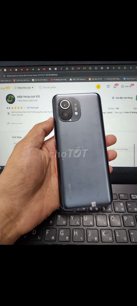 XIAOMI 11 8GB.256GB SNAP 888 MÀN 2K SIÊU NÉT . Mua bán Điện thoại tại Quận Bình Thạnh Tp Hồ Chí Minh được đăng bởi Dân Mobile hình 1
