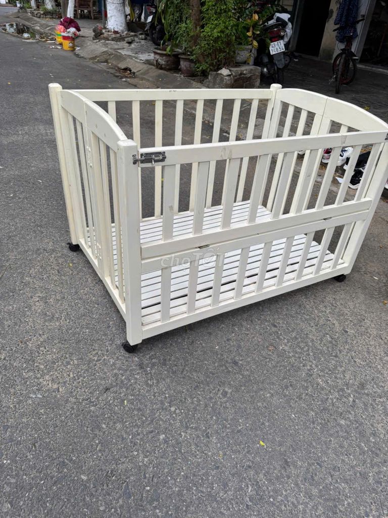 Cũi gỗ 120x70cm Đã qua sử dụng. Mua bán Mẹ và bé tại Quận Ngũ Hành Sơn Đà Nẵng được đăng bởi Monxu hình 1