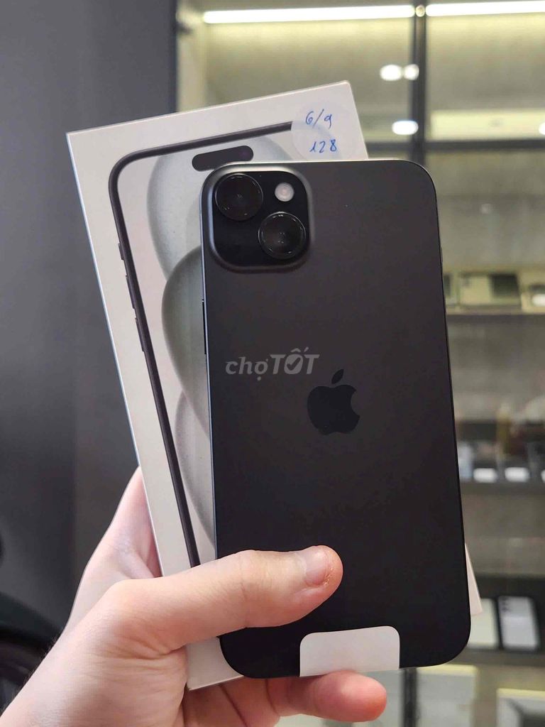 Apple iPhone 15 Plus 128GB Đen Fullbox Sạc 0L 99,9. Mua bán Điện thoại tại Quận 8 Tp Hồ Chí Minh được đăng bởi TRƯỜNG MOBILE  hình 1