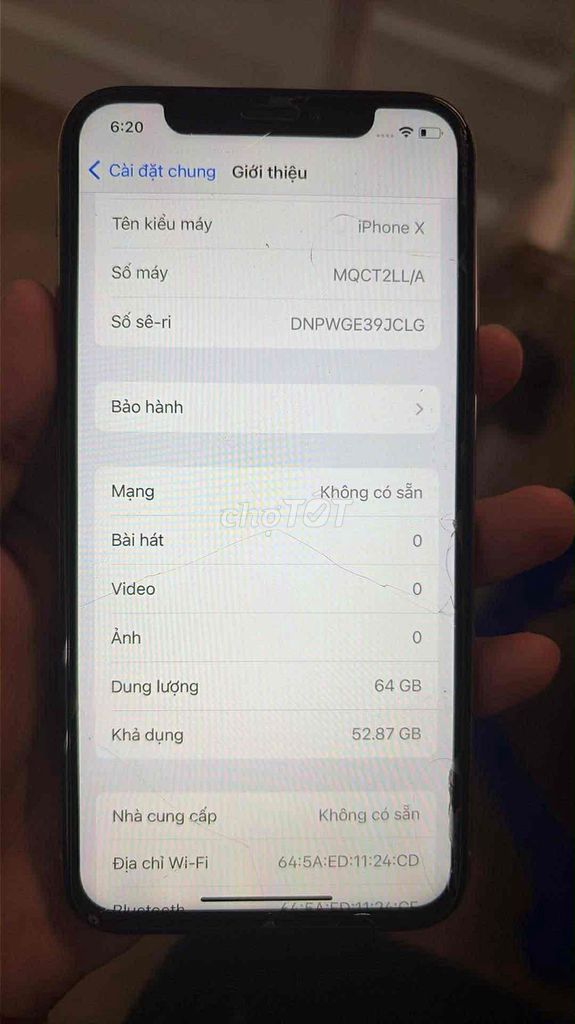 iPhone X 64GB Trắng. Mua bán Điện thoại tại Huyện Hòa Vang Đà Nẵng được đăng bởi Hưng hình 1